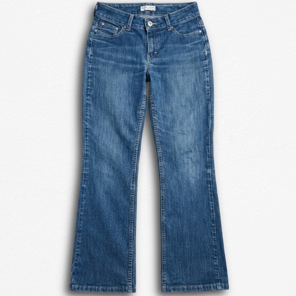 Riders by Lee Womens Size 6 Bootcut Jeans Medium Wash No Gap Waist Y2K Denim